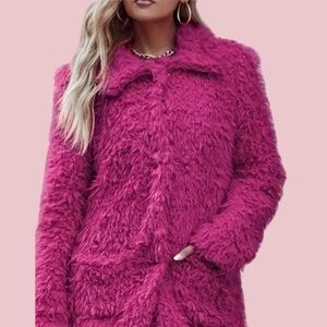 Women's Faux fur coat plush coat